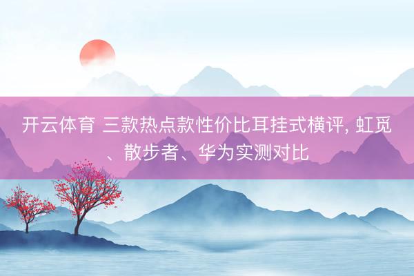 开云体育 三款热点款性价比耳挂式横评, 虹觅、散步者、华为实测对比